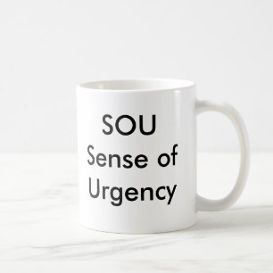 Tasse de sensation d'urgence de SOU
