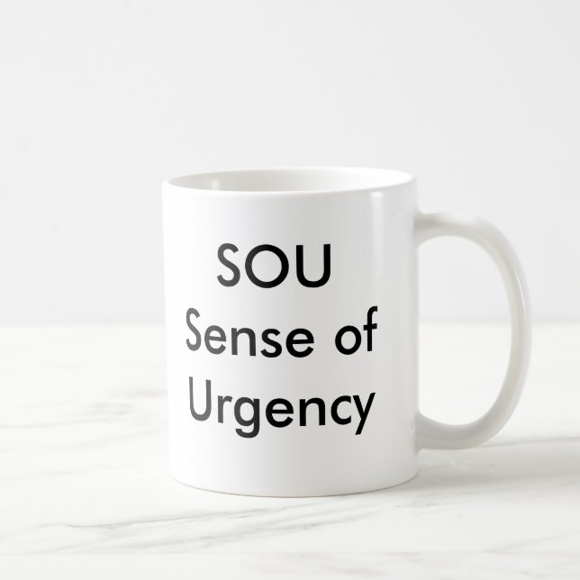 Tasse de sensation d'urgence de SOU (Droite)