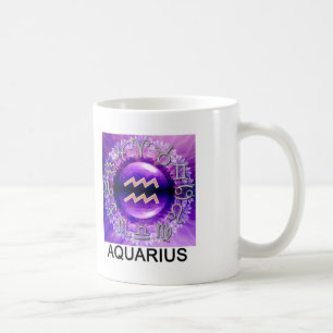 Tasse de signe de zodiaque de Verseau
