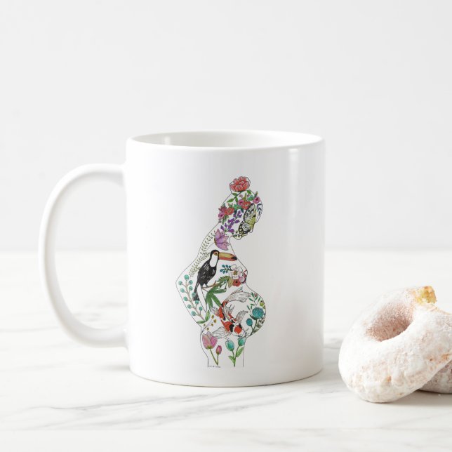 Tasse de silhouette (Avec donut)