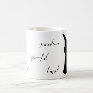 Tasse de silhouette de dobermann