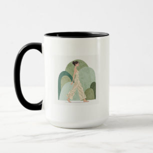 Tasse de silhouette de marche Émeraude Moderne