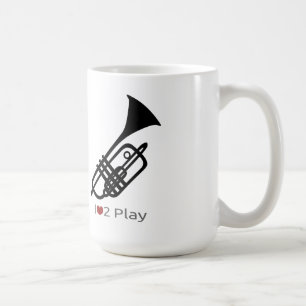Tasse de silhouette de trompette