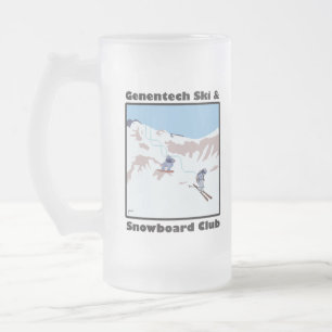 Tasse de ski de Genentech et de club de surf des