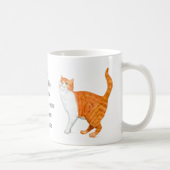 Tasse de sonnerie "de chat de gingembre" (Droite)