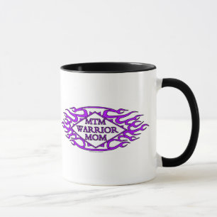 Tasse de sonnerie - maman de guerrier de MTM