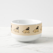 Tasse de soupe à crème légère de carlins