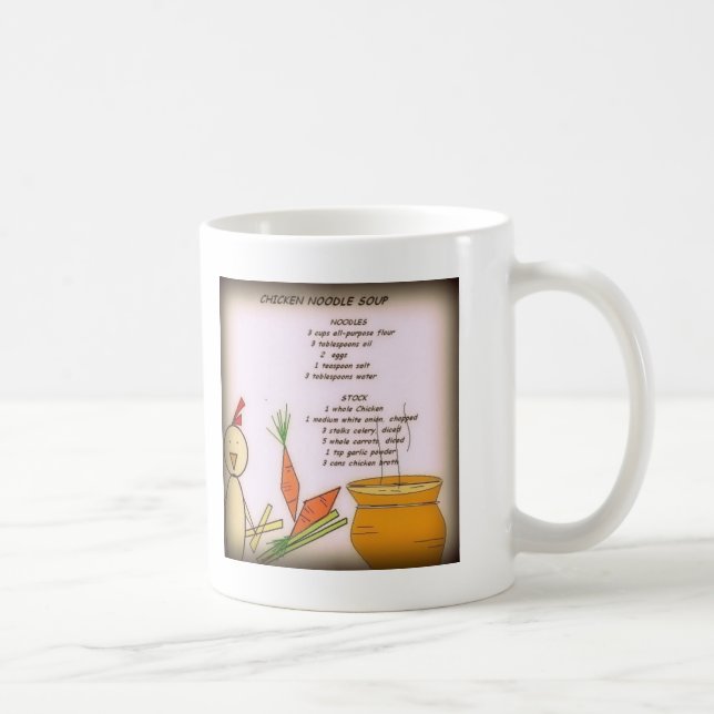 Tasse de soupe de nouilles de poulet (Droite)