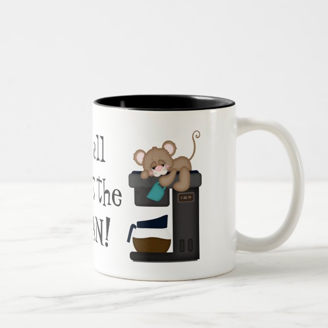 Tasse de souris d'amant de café d'amusement (Droit)