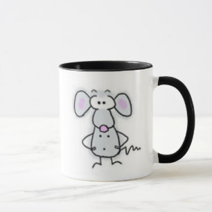 Tasse de souris de bande dessinée