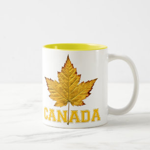 Tasse de souvenir de feuille d'érable du Canada de