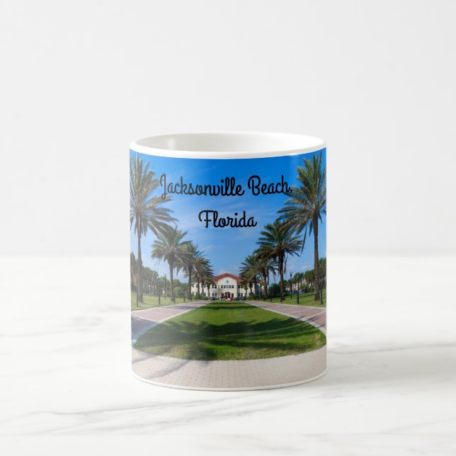 Tasse de souvenir de plage de Jacksonville, la (Centre)