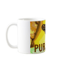 Tasse de souvenir du Costa Rica de papillon de