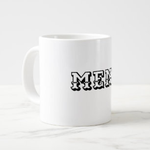 Tasse de Spécialité Jumbo de Style de Texte de Cou