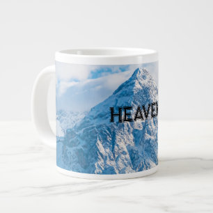 Tasse de spécialité Texte d'image de couleur bleu 