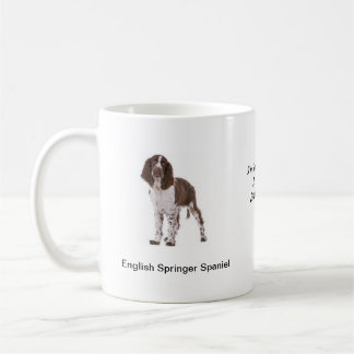 Tasse de springer spaniel - avec deux images et un