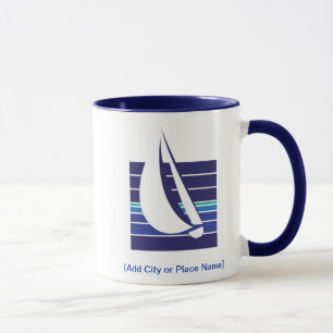 Tasse de Square_Namedrop de bleus de bateau