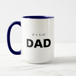 Tasse de statistiques de psychologie drôle Papa
