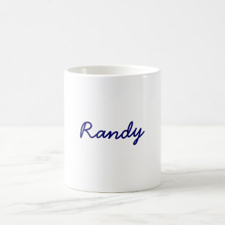 Tasse de style de Randy-Nom