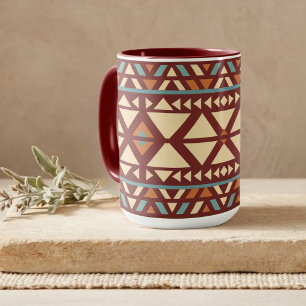 Tasse de style sud-ouest géométrique moderne