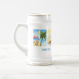 Tasse de sublimation Rétro Été Plage – Vintage