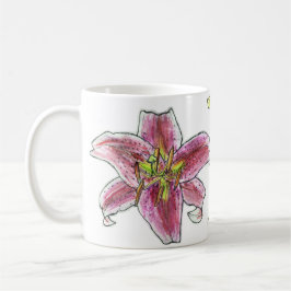 Tasse de surcharge de fleur