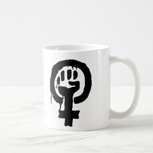 Tasse de symbole de logo du féminisme (Droite)