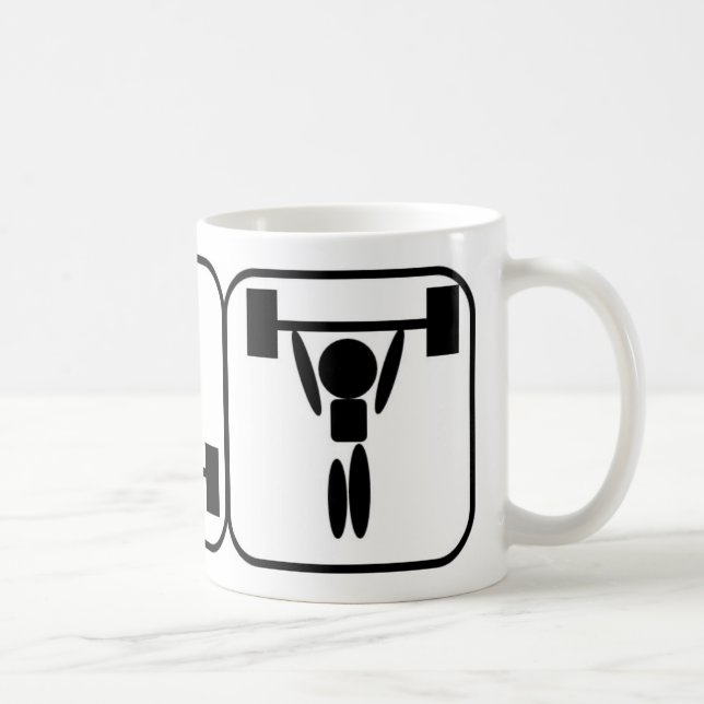Tasse de symboles d'haltérophilie (Droite)