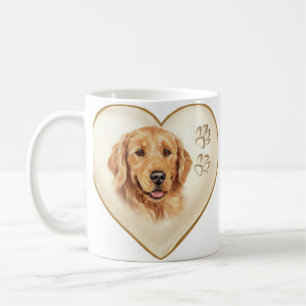 Tasse de tasse de café de chien de golden