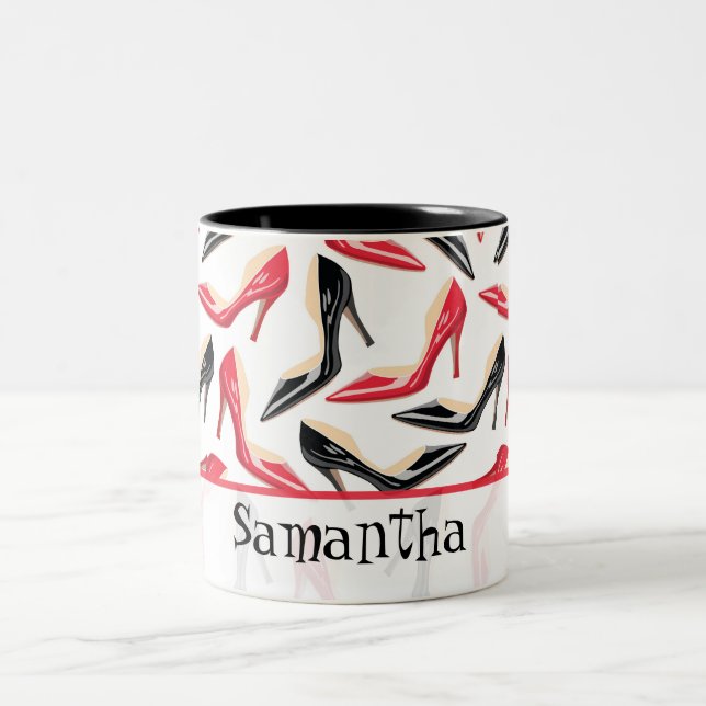Tasse de tasse de café des chaussures des femmes (Centre)