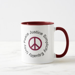 Tasse de tasse de paix