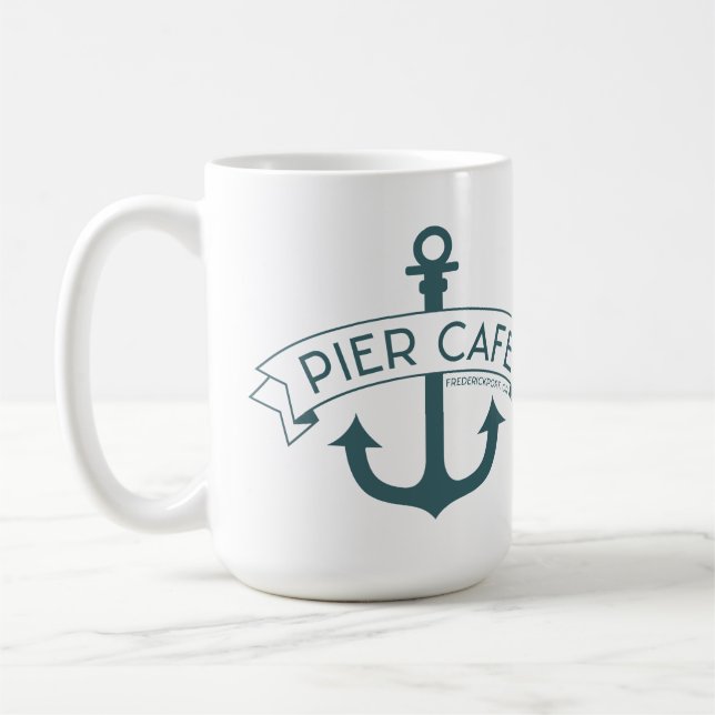 Tasse de Teal de café de pilier (Gauche)