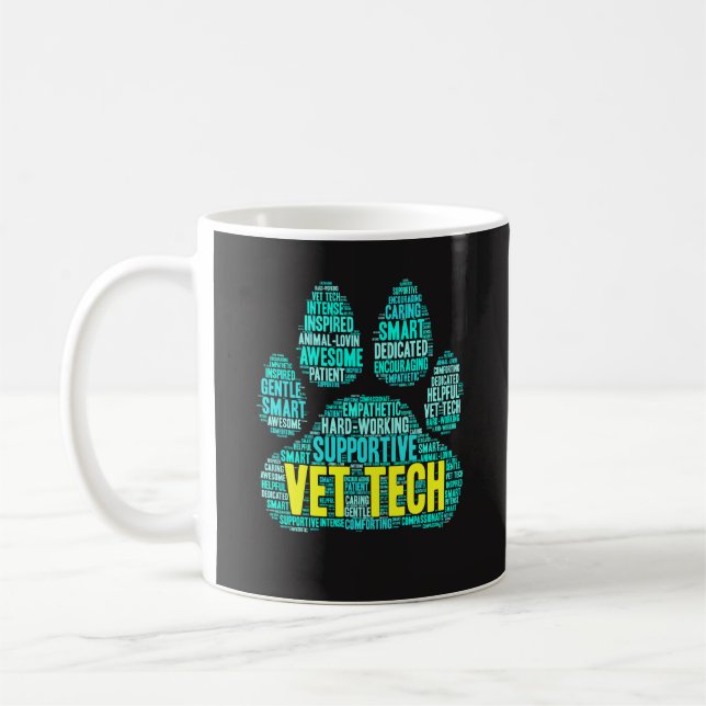Tasse de technologie de vétérinaire - nuage frais (Gauche)