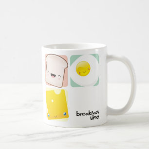 Tasse de temps de petit déjeuner
