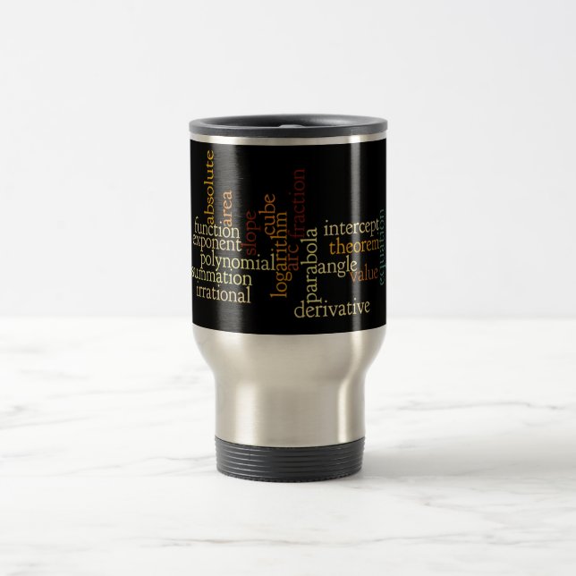 Tasse de termes mathématiques (Centre)