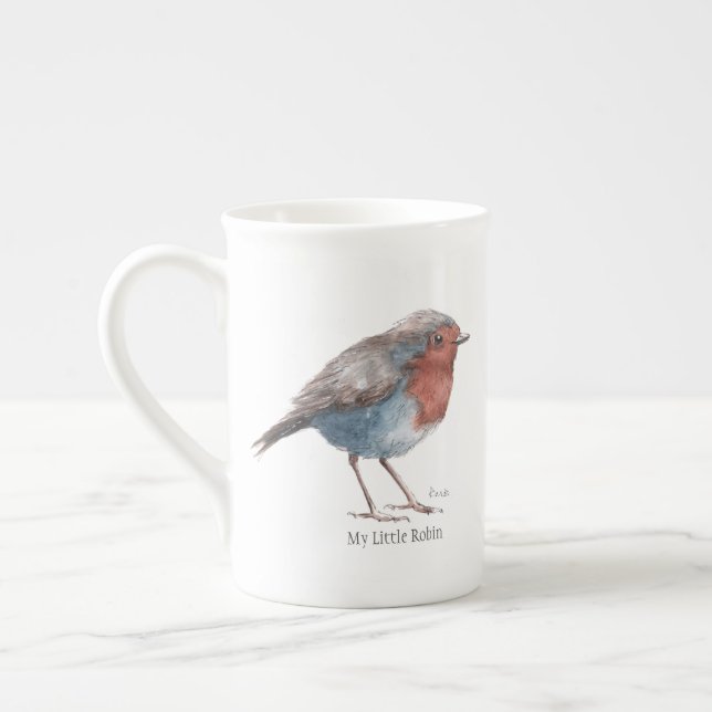Tasse de thé de porcelaine tendre de "mon petit (Gauche)