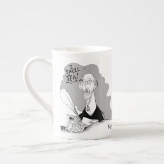 Tasse de thé de porcelaine tendre de Vivian - art