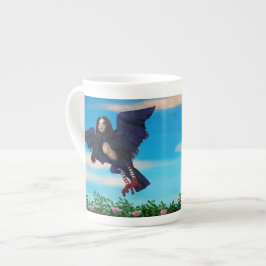 Tasse de thé de sang et de thé d'oiseau à cordes r