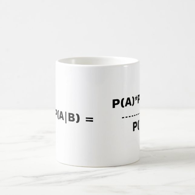 Tasse de théorème de Bayes (Centre)