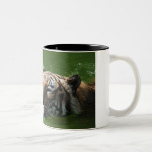 Tasse de tigre de natation