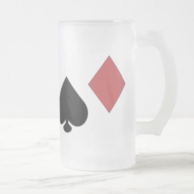 TASSE de TISONNIER en verre givré (Droit)