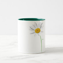 Tasse de ton de la marguerite deux