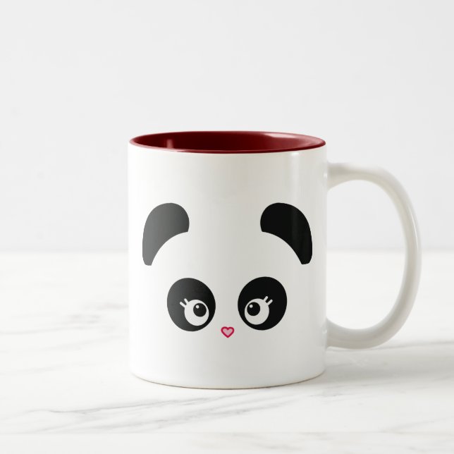 Tasse de ton de Panda® deux d'amour (Droit)