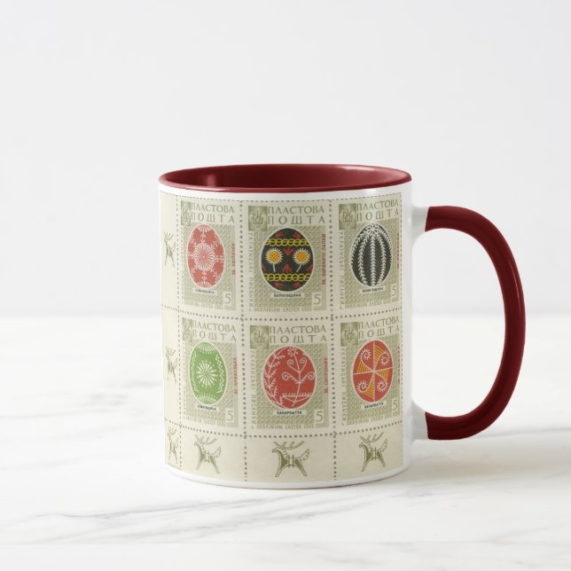 Tasse de ton de Pâques Eggs5 deux d'Ukrainien de (Droite)