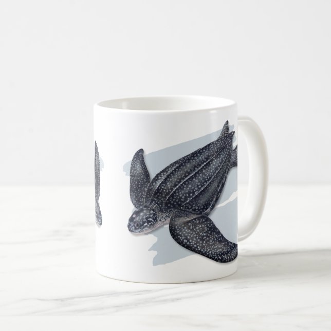 Tasse de tortue de mer de Leatherback (Devant droit)