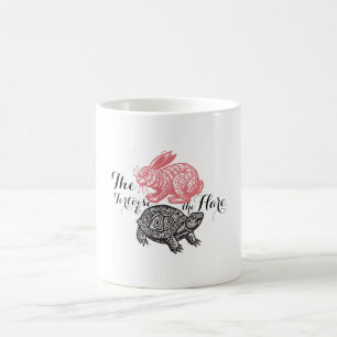 Tasse de tortue et de lièvres