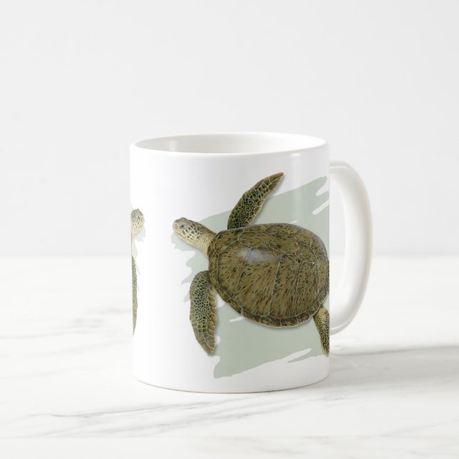 Tasse de tortue verte (Devant droit)