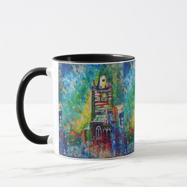 Tasse de tour à horloge astronomique - Prague (Gauche)