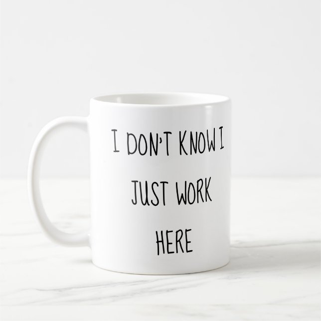 Tasse de travail de bureau amusante Cadeau d'entre (Gauche)