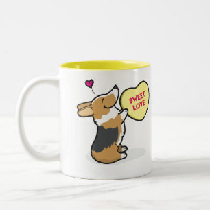 Tasse de Tri Col café de corgi du 2015-Pembroke de